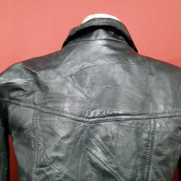 ELIAS DE SOTO LEATHER  Motorcycle Bomber Jacket  Youth 14 - Picture 8 of 8